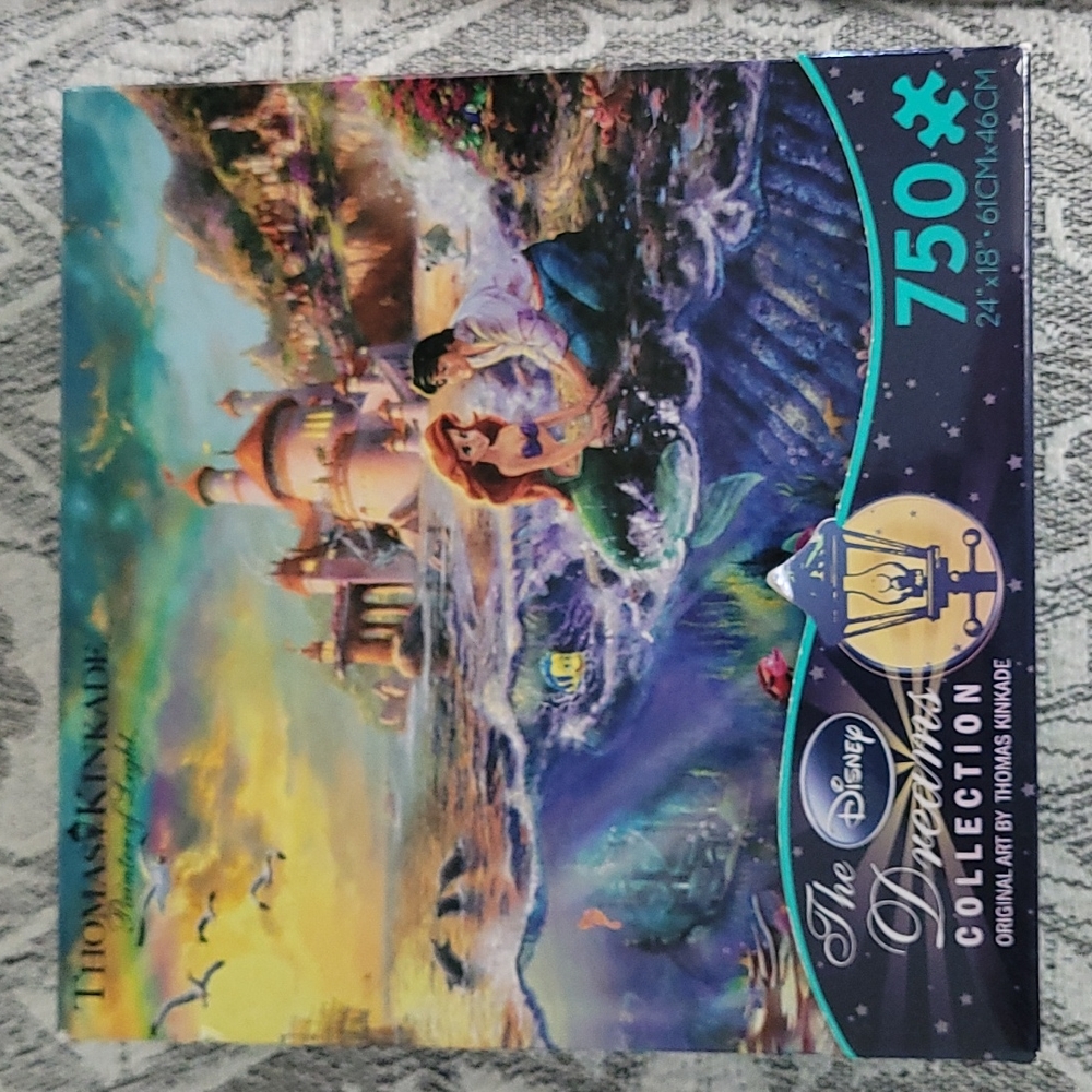 Disney 🧜‍♀️ little mermaid Thomas Kincaid puzzle 750 pieces